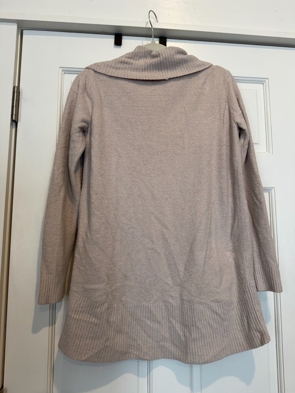 Barefoot Dreams CozyChic Lite Knit Open Cardigan Sweater - Beige - Picture 7 of 7